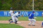 Baseball vs CGA  Wheaton College Baseball vs Coast Guard Academy during game two of the NEWMAC semi-finals playoffs. - (Photo by Keith Nordstrom) : Wheaton, baseball, NEWMAC